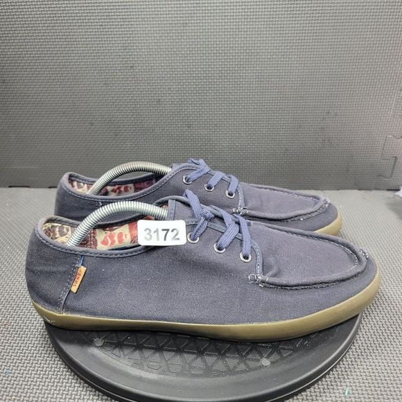 Mens Sz 11 Navy Vans Rata Vulc Rasta Skate Shoes